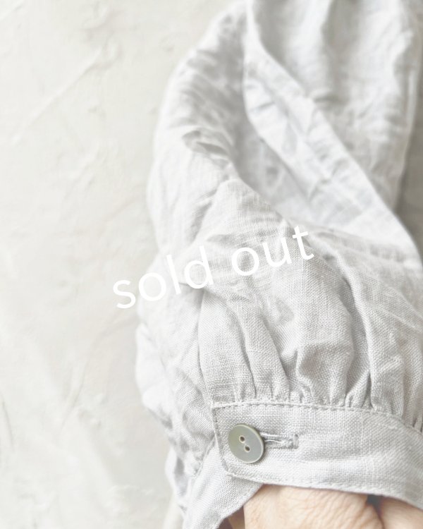 画像6: Branch m'/織姫炊きリネンプルオーバー・ライトグレー (6)