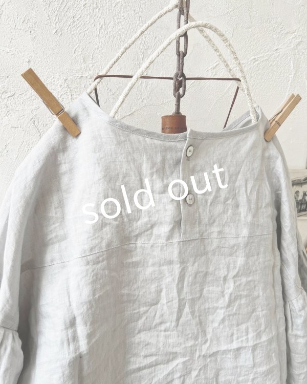 画像8: Branch m'/織姫炊きリネンプルオーバー・ライトグレー (8)