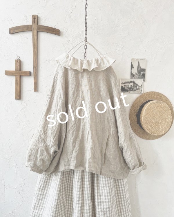 画像9: Branch m'/リネンのボレロカーディガン・ナチュラル (9)