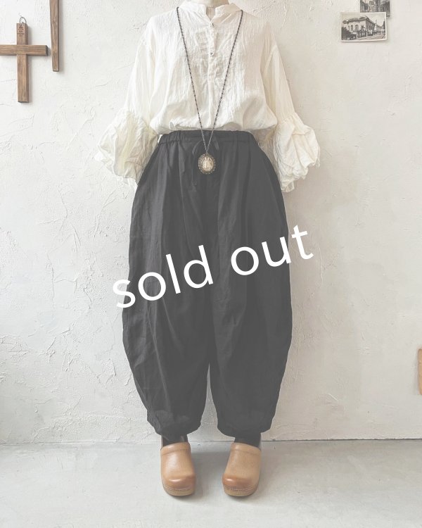 画像5: HALLELUJAH/4.Pantalon faun パン パンタロン・Black  (5)