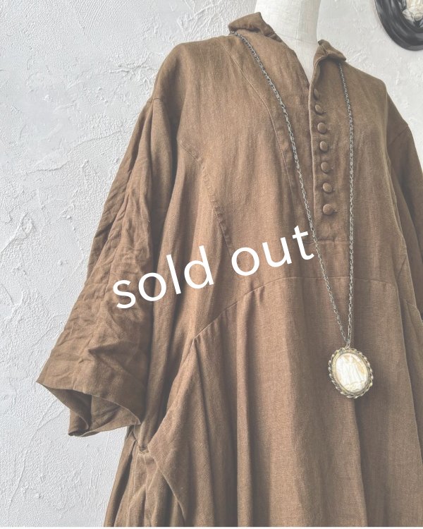 画像4: HALLELUJAH/2.Acolyte Robe 侍者のローブ・柿渋 (4)