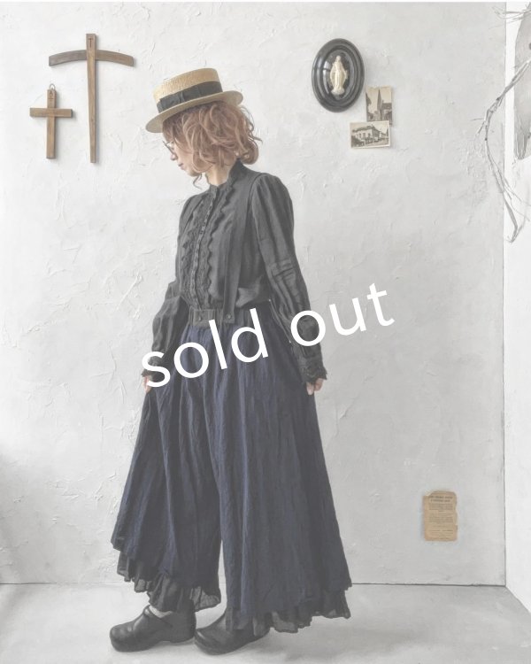 画像17: HALLELUJAH/12.Victorian Pantalon ヴィクトリアンパンタロン・navy stripe (17)