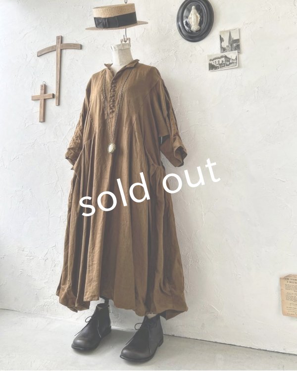 画像3: HALLELUJAH/2.Acolyte Robe 侍者のローブ・柿渋 (3)