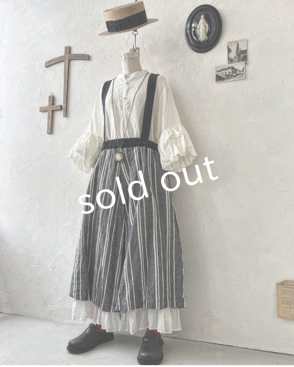 画像2: HALLELUJAH／12.Victorian Pantalon ヴィクトリアンパンタロン・Gray stripe (2)