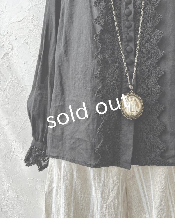 画像6: HALLELUJAH／2.Chimise a Dentelle レースブラウス・black (6)