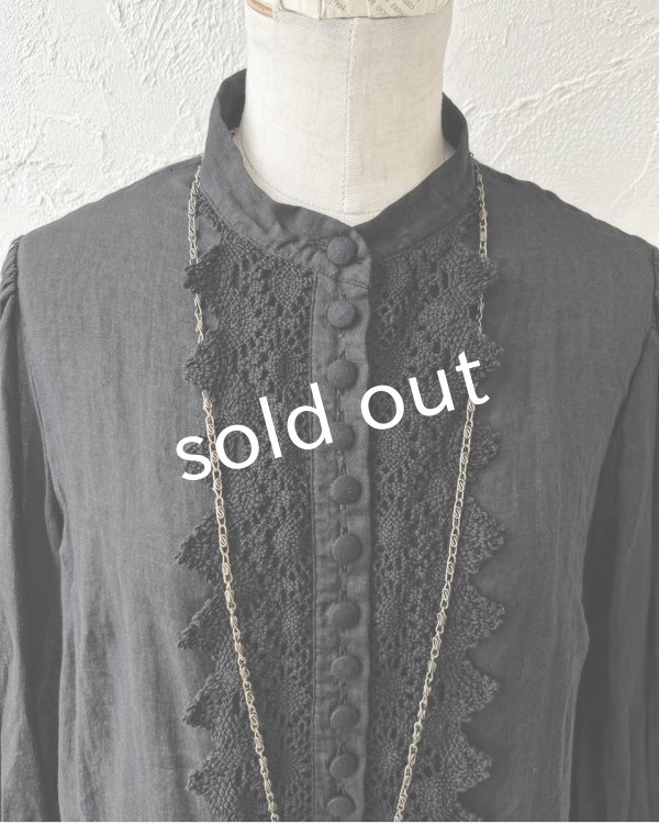 画像4: HALLELUJAH／2.Chimise a Dentelle レースブラウス・black (4)