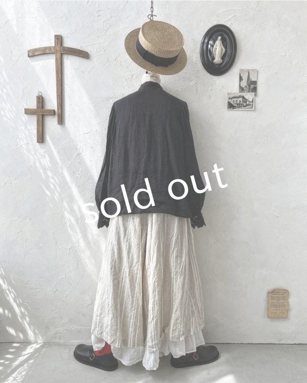 画像13: HALLELUJAH／2.Chimise a Dentelle レースブラウス・black (13)