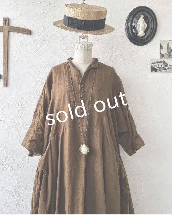 画像2: HALLELUJAH/2.Acolyte Robe 侍者のローブ・柿渋 (2)