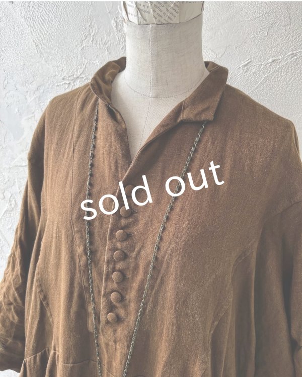 画像5: HALLELUJAH/2.Acolyte Robe 侍者のローブ・柿渋 (5)