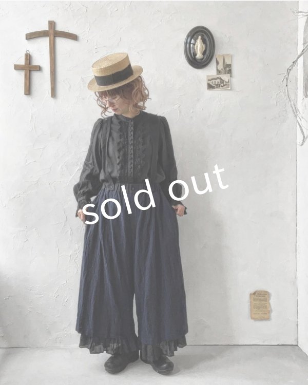 画像16: HALLELUJAH/12.Victorian Pantalon ヴィクトリアンパンタロン・navy stripe (16)