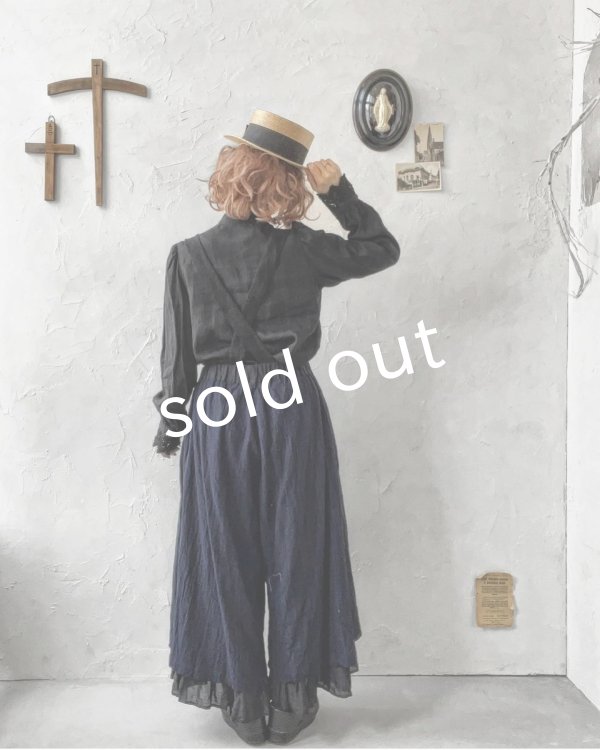 画像18: HALLELUJAH/12.Victorian Pantalon ヴィクトリアンパンタロン・navy stripe (18)