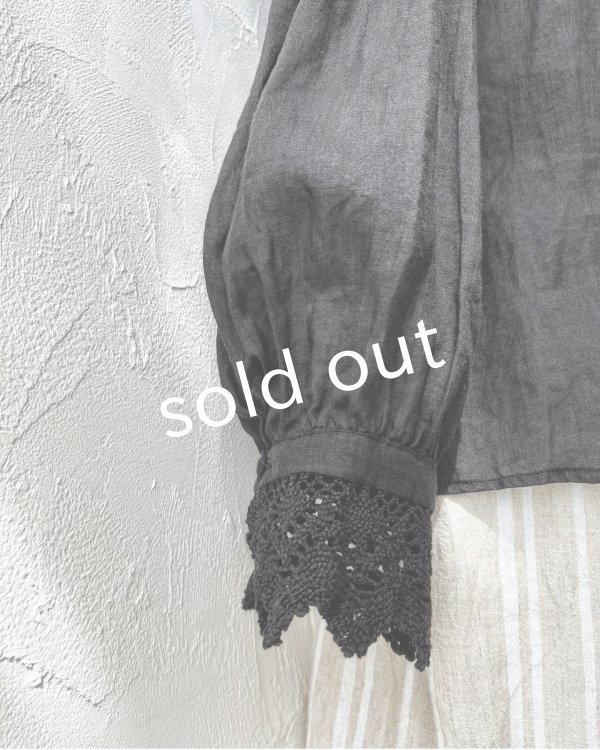 画像8: HALLELUJAH／2.Chimise a Dentelle レースブラウス・black (8)