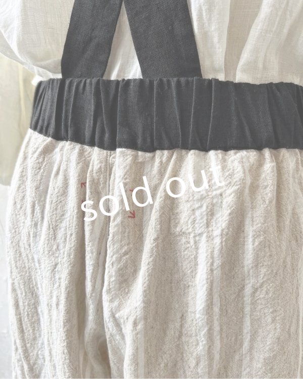 画像12: HALLELUJAH／12.Victorian Pantalon ヴィクトリアンパンタロン・flax stripe (12)