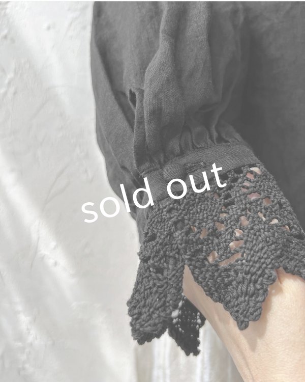 画像7: HALLELUJAH／2.Chimise a Dentelle レースブラウス・black (7)