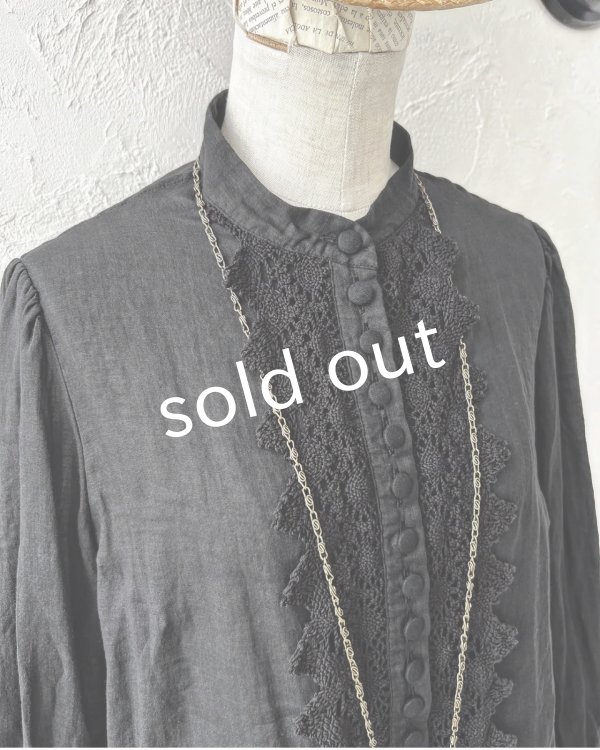 画像5: HALLELUJAH／2.Chimise a Dentelle レースブラウス・black (5)