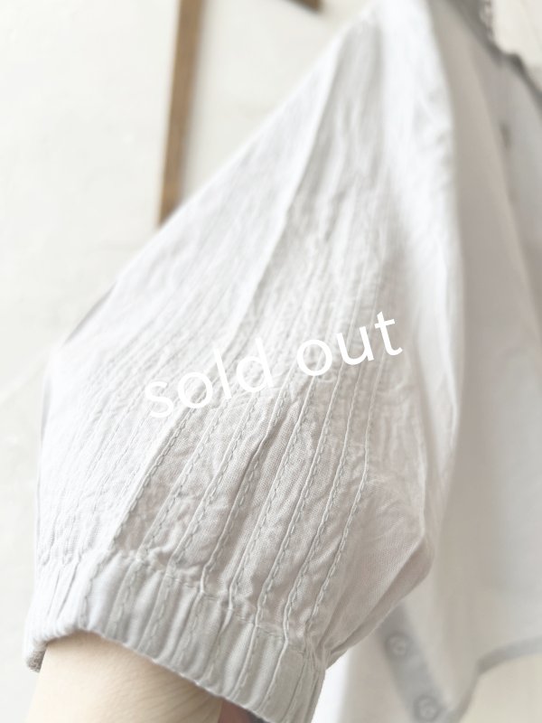 画像5: tegami/ニュアンスセーラー襟のブラウス・ライトグレー (5)