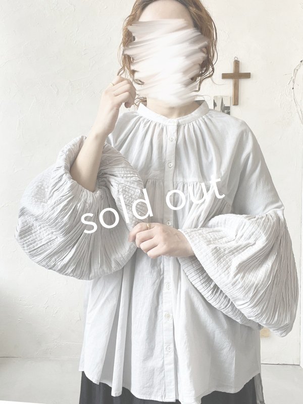 画像9: tegami/ピンタックバルーンのスモックワンピース・オフ (9)