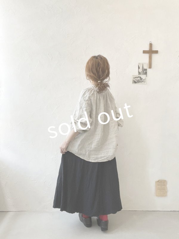 画像10: sloe/リネンギャザー襟のブラウス・ナチュラル (10)