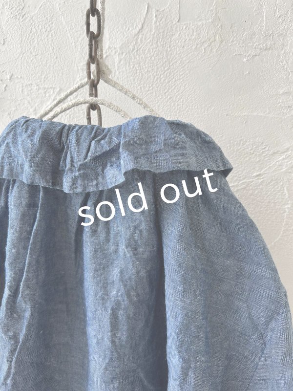 画像7: sloe/ダンガリーフリルブラウス・ブルー (7)