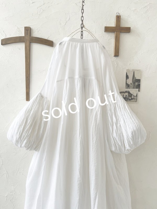 画像7: tegami/ピンタックバルーンのスモックワンピース・オフ (7)