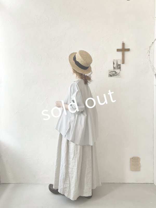 画像13: tegami/ニュアンスセーラー襟のブラウス・ライトグレー (13)