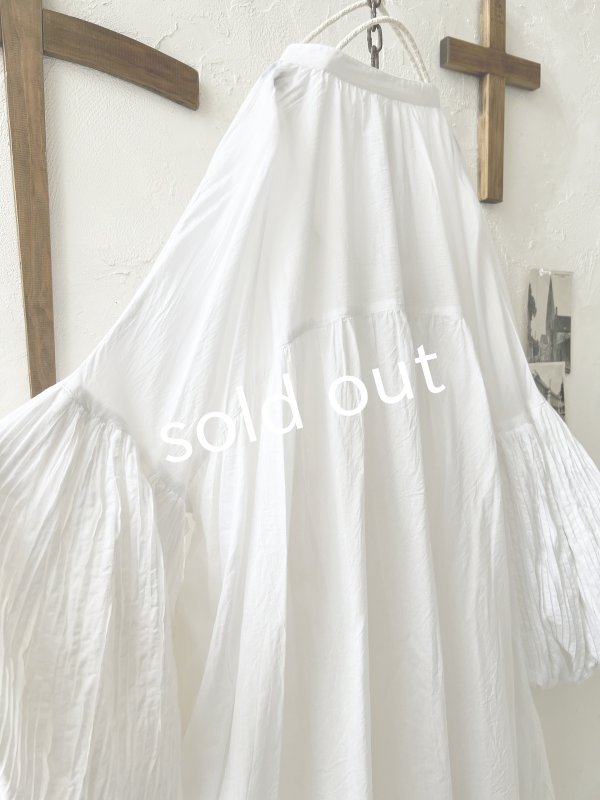 画像8: tegami/ピンタックバルーンのスモックワンピース・オフ (8)