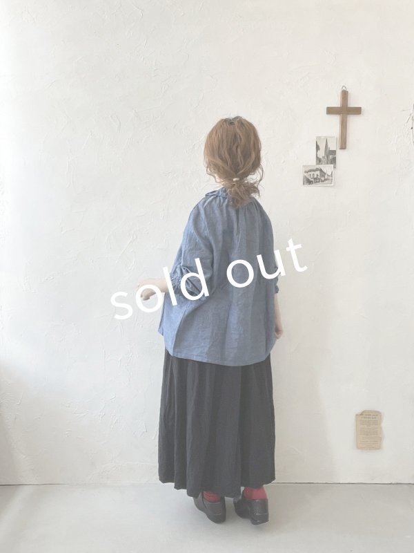 画像10: sloe/ダンガリーフリルブラウス・ブルー (10)