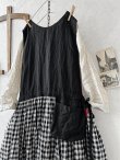 画像2: MARCHE' DE SOEUR／バッククロスワンピース・黒ギンガム (2)