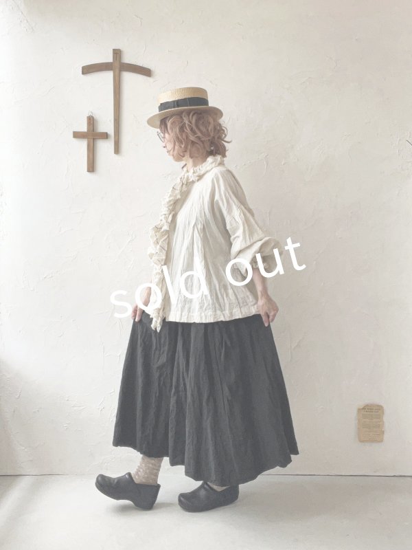 画像11: MARCHE' DE SOEUR／フローフリルパフ袖ブラウス・アイボリー (11)