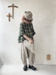 画像10: MARCHE' DE SOEUR／リネンプルオーバー・グリーンチェック (10)