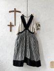 画像7: MARCHE' DE SOEUR／バッククロスワンピース・黒ギンガム (7)