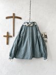 画像9: MARCHE' DE SOEUR／フローフリルパフ袖ブラウス・ブルー (9)