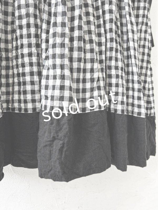 画像5: MARCHE' DE SOEUR／バッククロスワンピース・黒ギンガム (5)