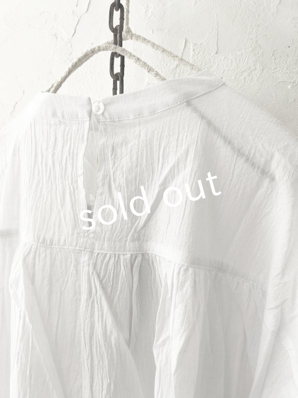 画像8: Dgy/ふんわり袖のジョーゼットブラウス・オフ (8)