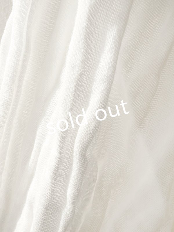 画像14: Dgy/フレアギャザーのガーゼブラウス・黒 (14)