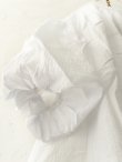 画像6: Dgy/ふんわり袖のジョーゼットブラウス・オフ (6)