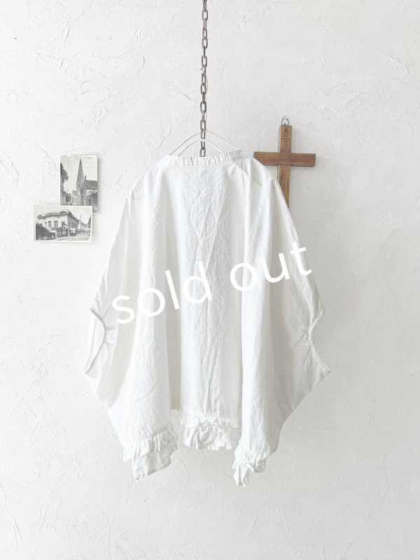 画像7: ubasoku/0928 裾フリルのドルマンブラウス・オフ (7)