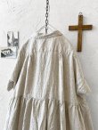 画像10: ubasoku/0957 かすみそう刺繍の丸衿ワンピース・ナチュラル (10)