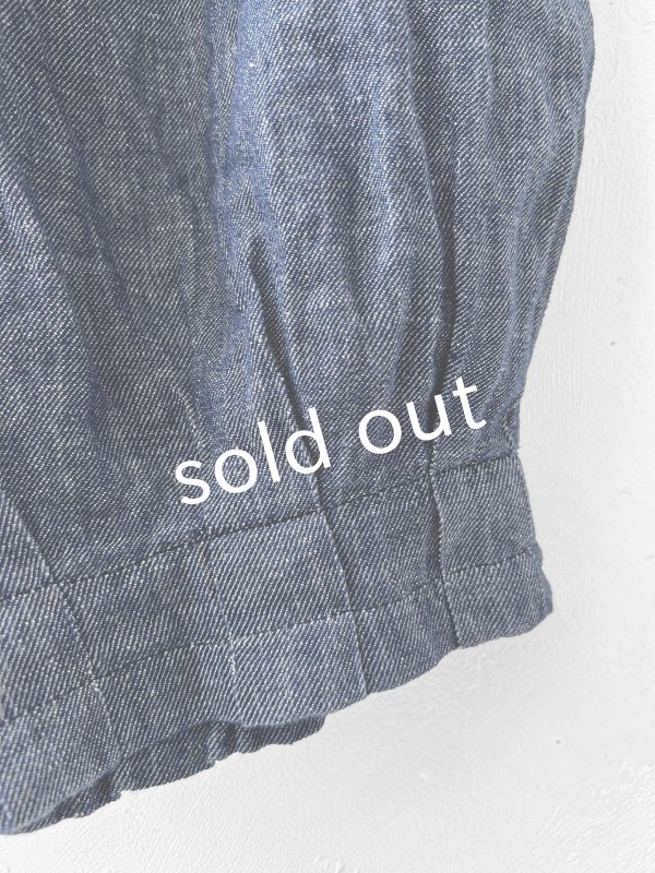 画像4: ubasoku/0972 ポケットカーゴパンツ・インディゴデニム (4)