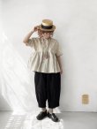 画像11: ubasoku/0931 ガーベラ刺繍のギャザープルオーバー・ベージュ (11)