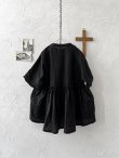 画像5: ubasoku/0932 かすみそう刺繍のギャザープルオーバー・黒 (5)