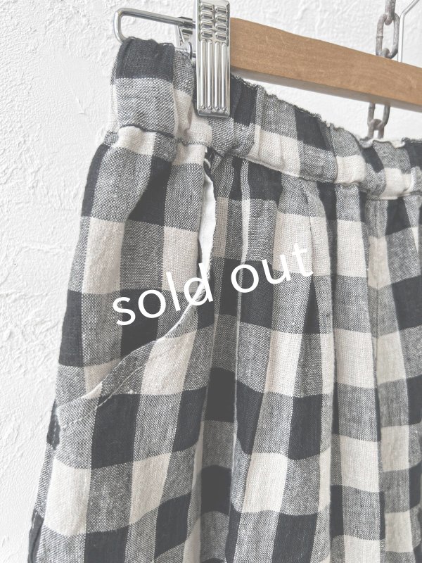 画像3: ubasoku/0973 ポケットカーゴパンツ・ブロックチェック (3)