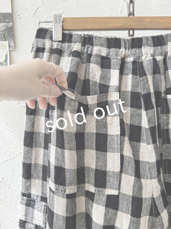 画像8: ubasoku/0973 ポケットカーゴパンツ・ブロックチェック (8)