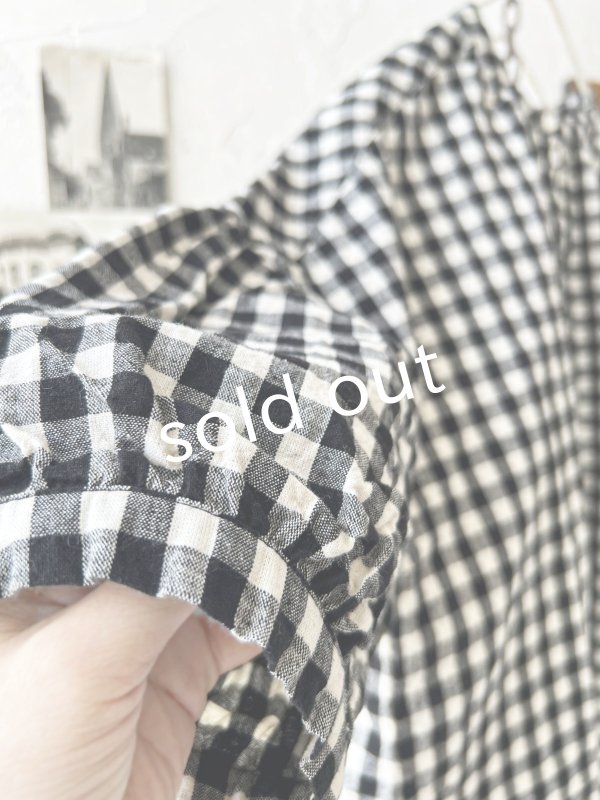 画像5: sloe/ヘンリーボタンブラウス・ギンガム (5)