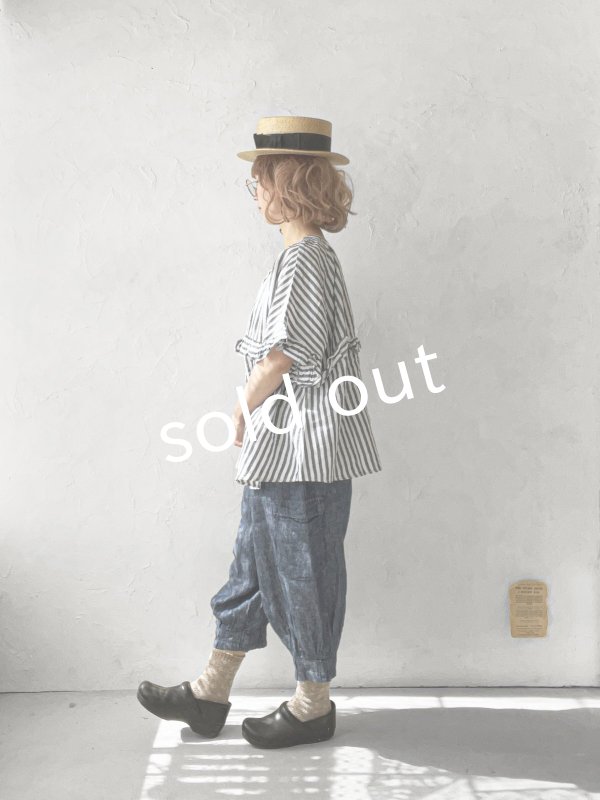 画像9: ubasoku/0972 ポケットカーゴパンツ・インディゴデニム (9)