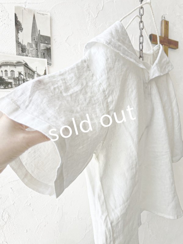 画像5: ubasoku/0924 セーラー衿の半袖ブラウス・オフ (5)