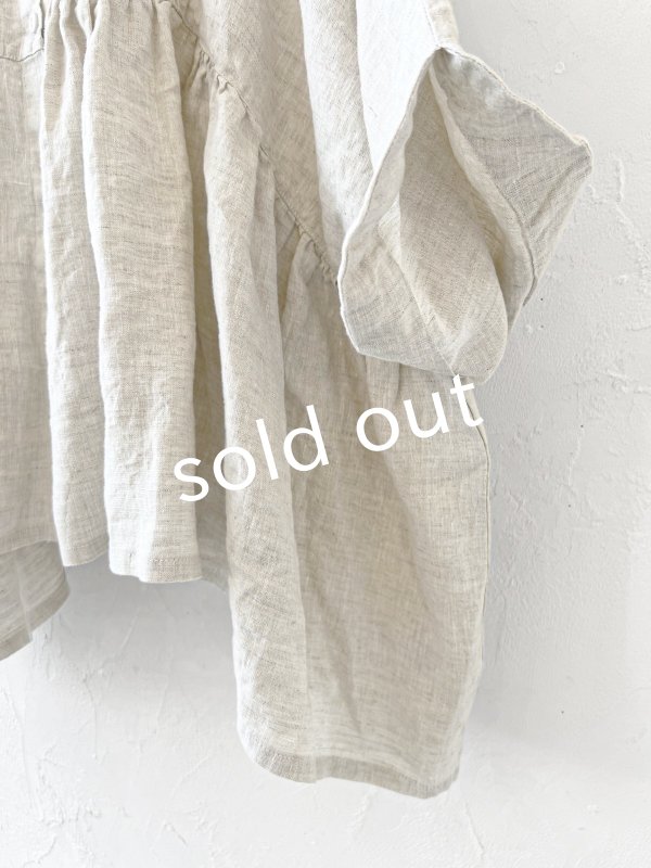 画像3: ubasoku/0922　ピンタック2wayコクーンブラウス・ナチュラル (3)