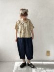 画像10: ubasoku/0923 セーラー衿のボタニカル半袖ブラウス・ブルー (10)