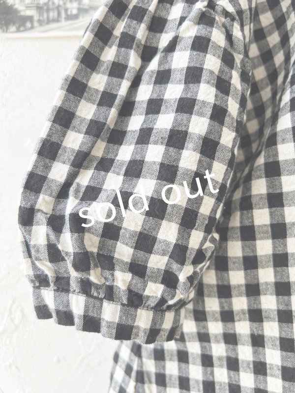 画像4: sloe/ヘンリーボタンブラウス・ギンガム (4)