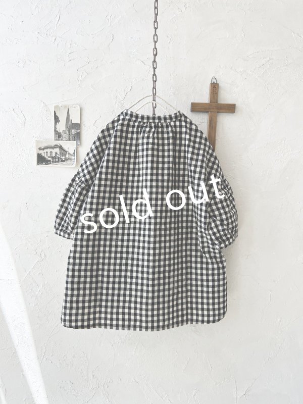 画像7: sloe/ヘンリーボタンブラウス・ギンガム (7)